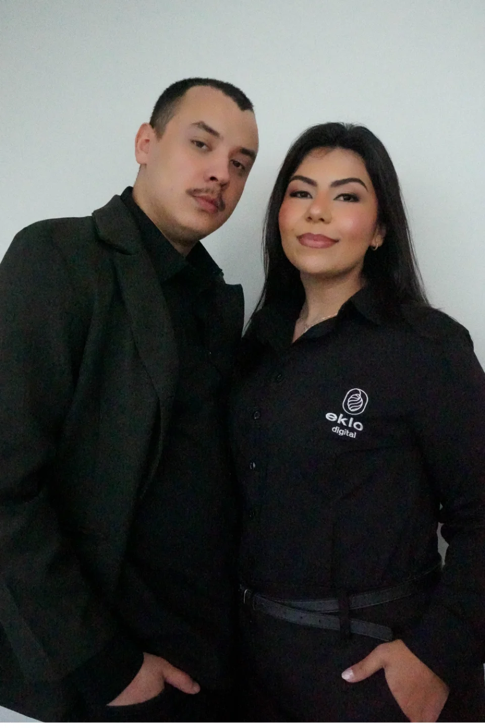 Clara Portella e Mateus Rosa, sócios da Eklo Digital